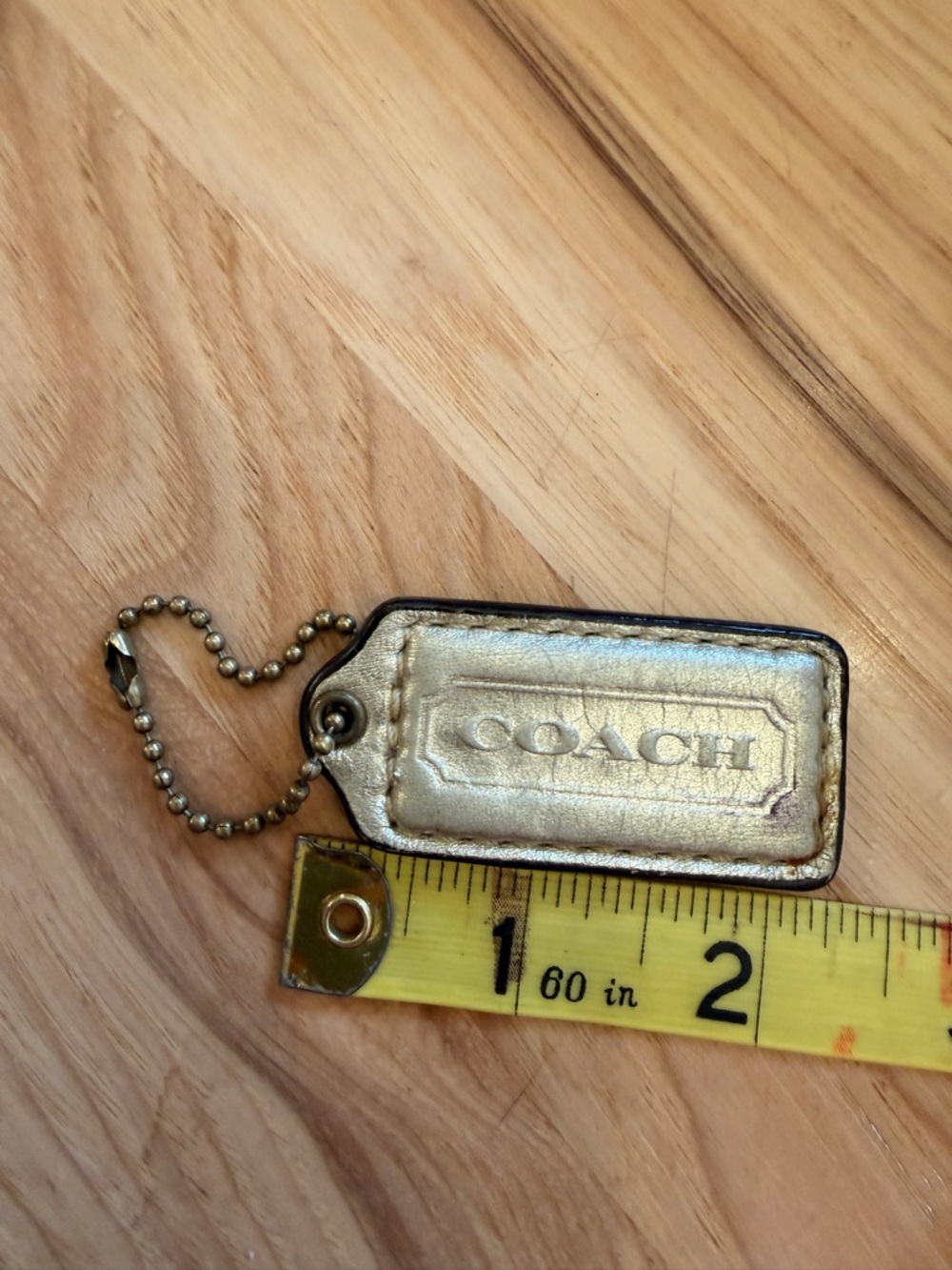 Coach Gold Hangtag